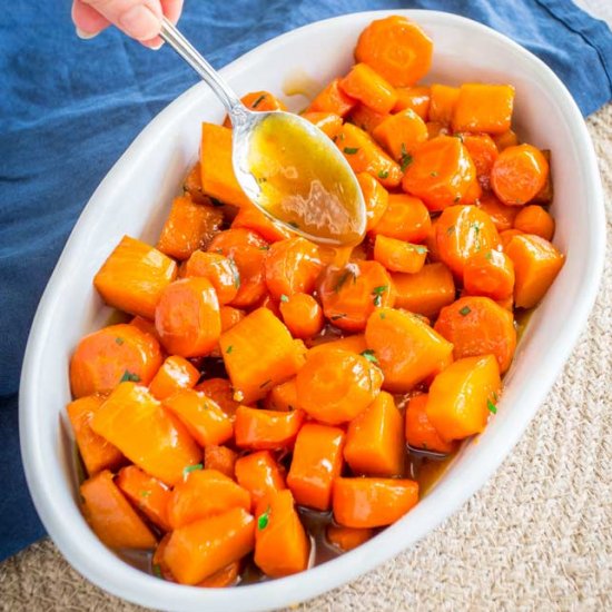 Bourbon Glazed Carrots and Pumpkin