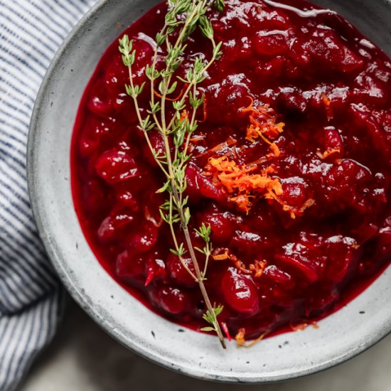 Cranberry Orange Sauce