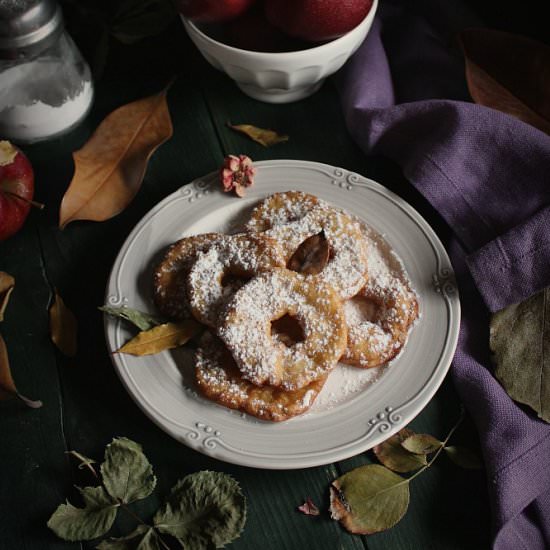 Red apple pancakes