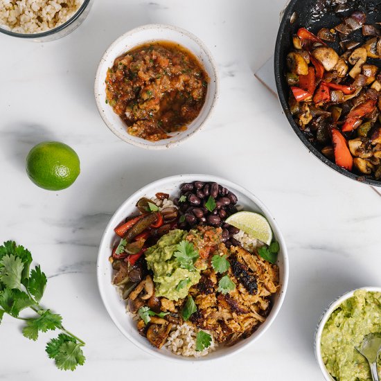 Crispy Carnitas Taco Bowls