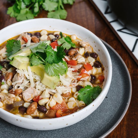 Roasted Corn Chicken Chili