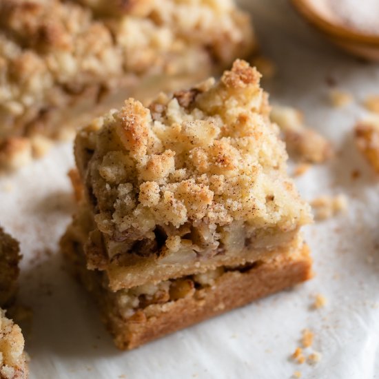 Keto Apple Crumble Bars