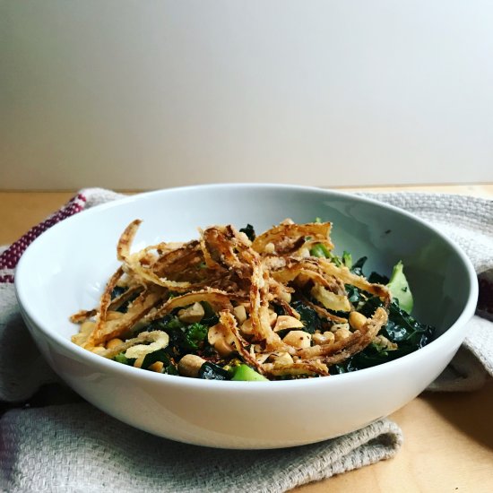 Broccoli Salad with Fried Onions