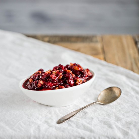 Cranberry Orange Walnut Relish