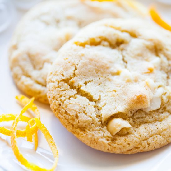 Orange Macadamia Nut Cookies