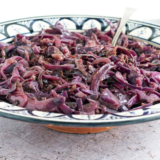 Christmas spiced red cabbage