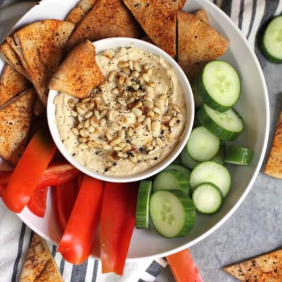 Toasted Pine Nut Hummus