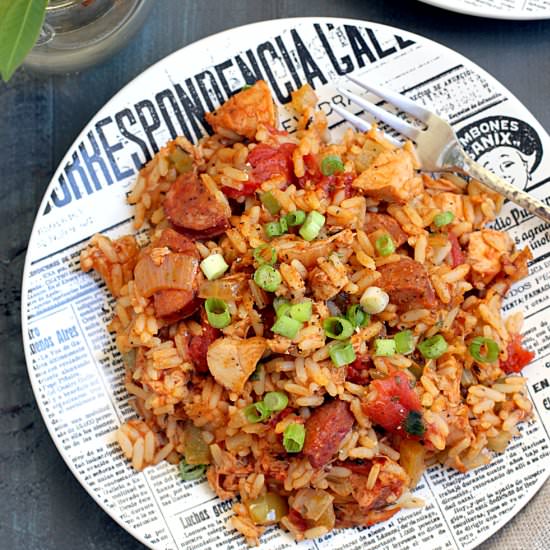 Andouille and Chicken Jambalaya