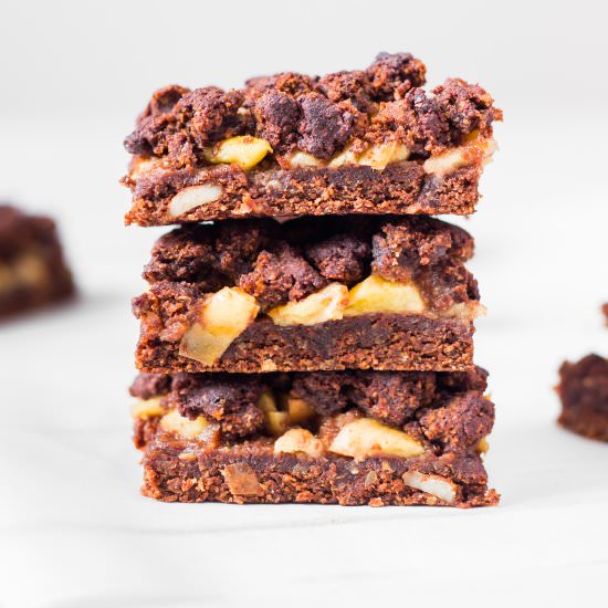 Vegan Chocolate Apple Pie Crumb Bar