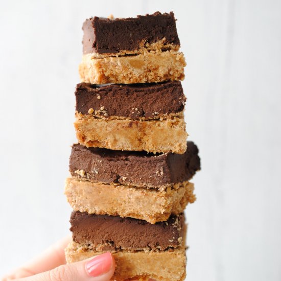 Vegan Peanut Butter Chocolate Bars