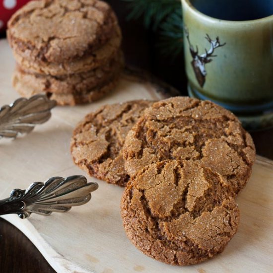 Bacon Fat Gingersnap Cookies