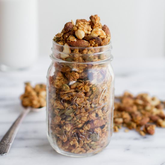 Peanut Butter Pumpkin Spice Granola