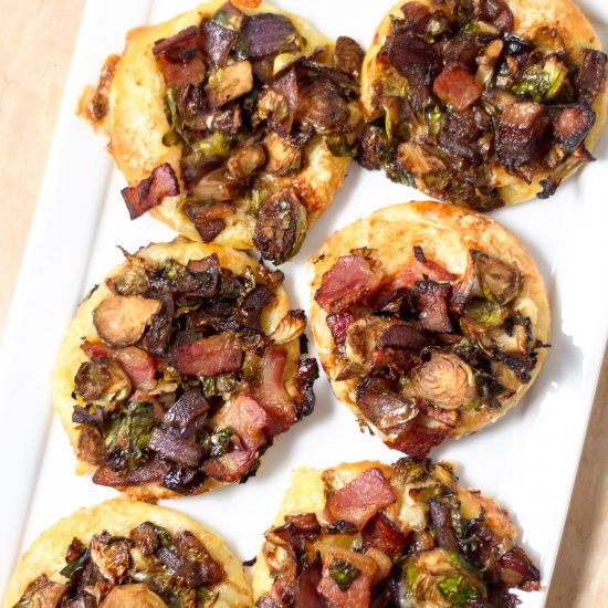 Brussels Sprouts Pancetta Pizzette