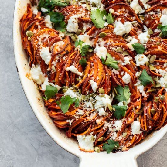 chili lime sweet potato gratin