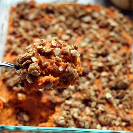 Lightened Up Sweet Potato Casserole