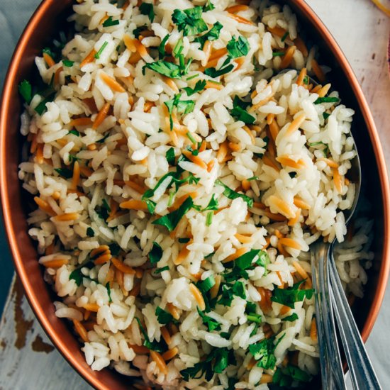 Rice Pilaf With Orzo