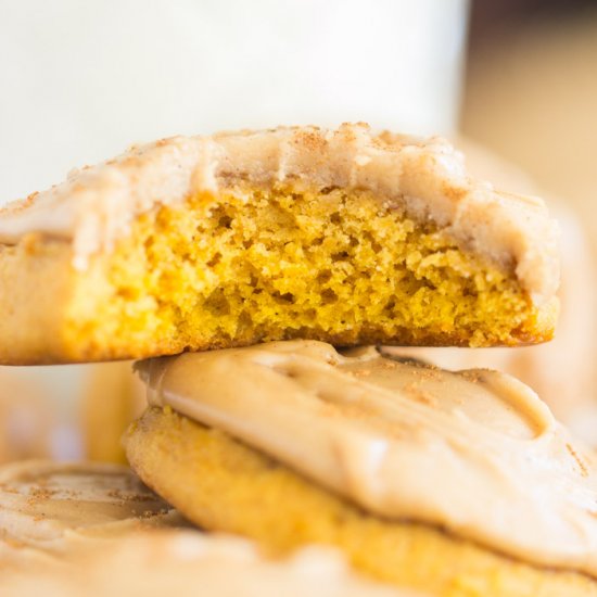 Pumpkin Cookies with Maple Frosting