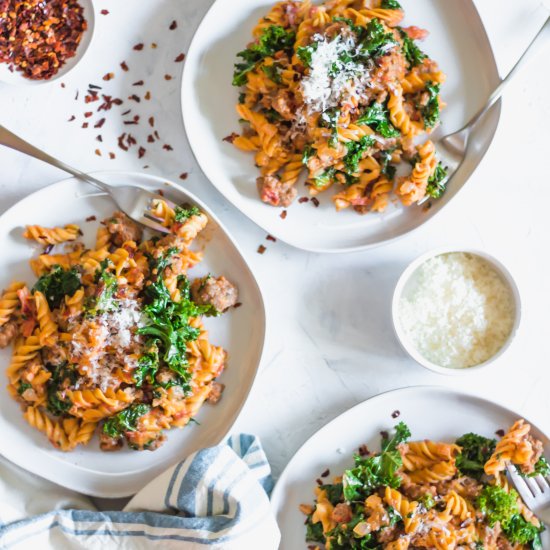 Sausage and Kale Pasta