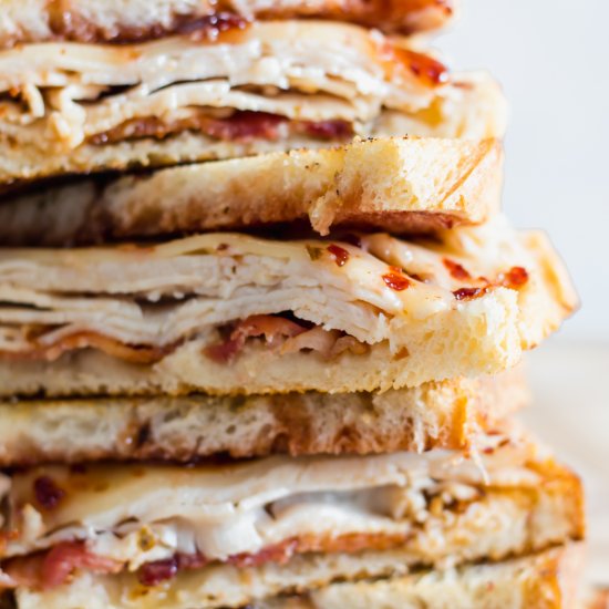 Turkey and Bacon Melty Sandwich