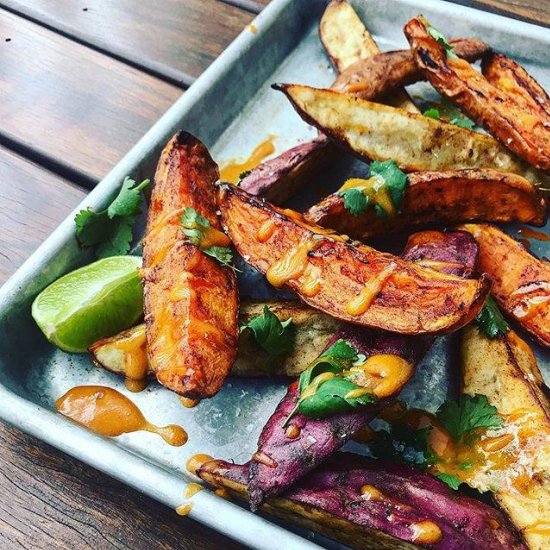 Sweet potato wedges