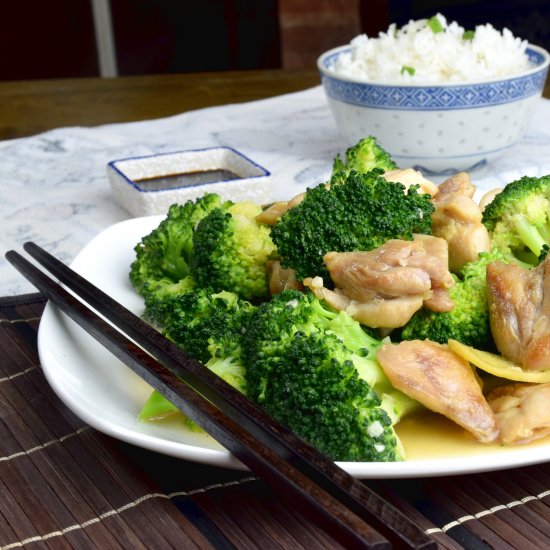 Chicken and broccoli stir-fry