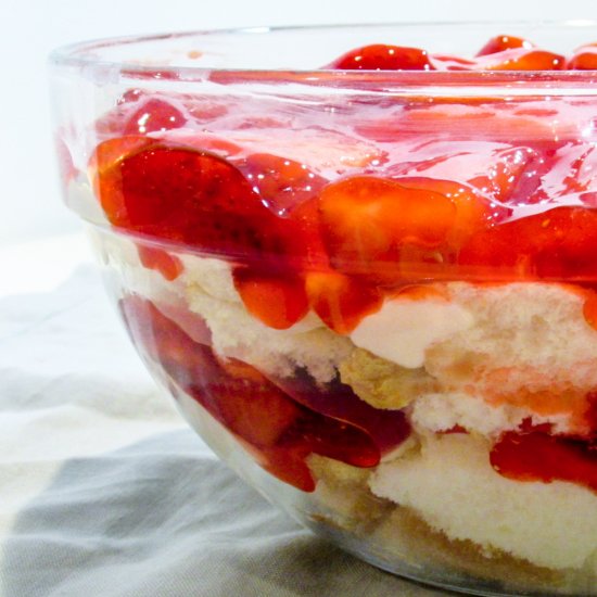 Strawberry Shortcake Trifle