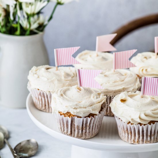 Chai Cupcakes Honey Buttercream