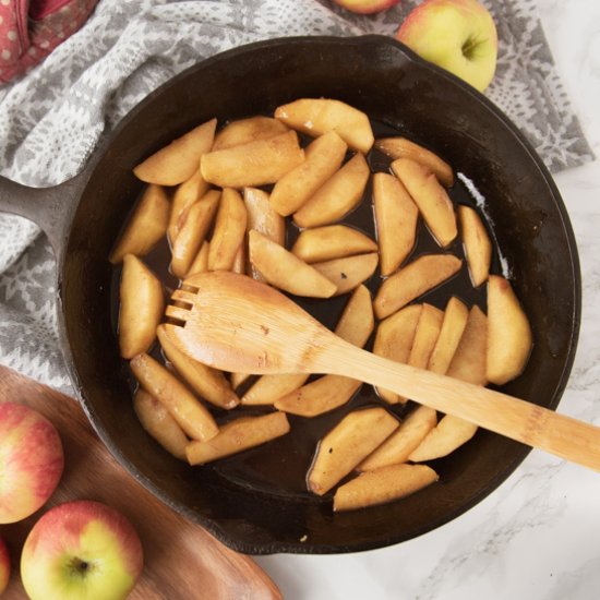 Cast Iron Fried Apples