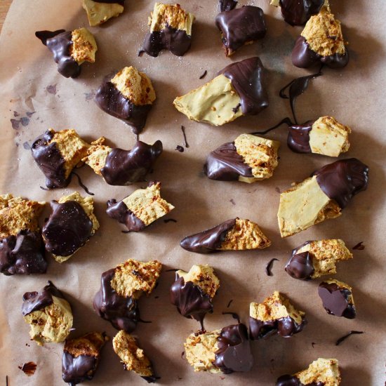 Chocolate dipped honeycomb