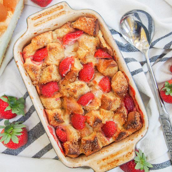 Strawberry French toast bake