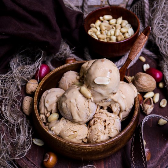 Dulce de Leche Peanut Ice Cream