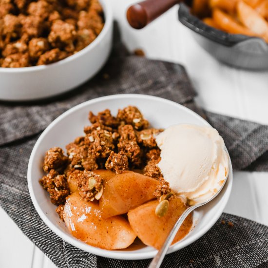 Healthy Deconstructed Apple Crisp