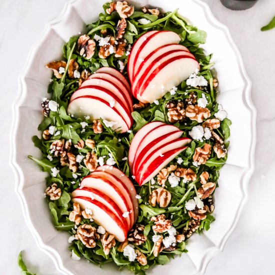 Apple Goat Cheese Arugula Salad