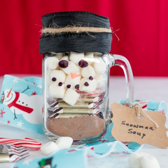 snowman soup edible gifts