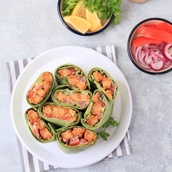 Vegan Chicken Wraps