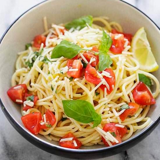 Lemon-Basil Spaghetti