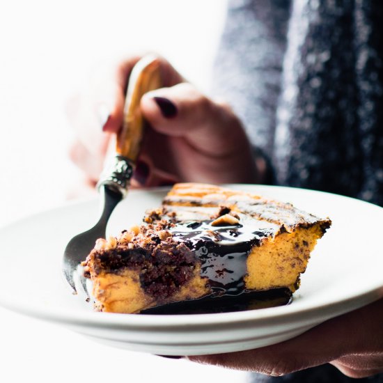 Chocolate Bourbon Pumpkin Pie