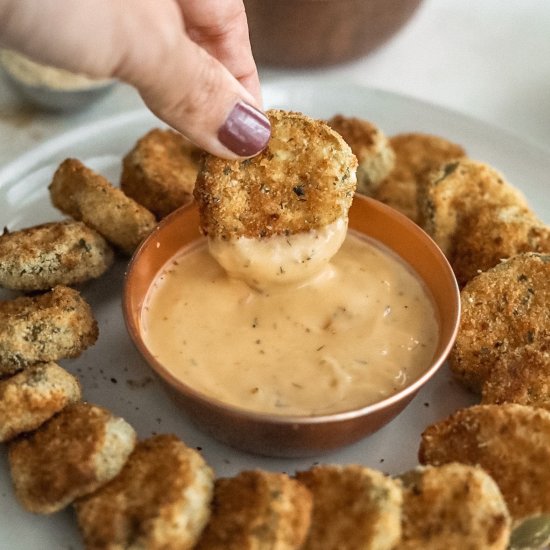 Healthy Air Fried Pickles