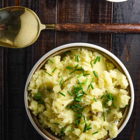 Vegan Garlic Mashed Potatoes