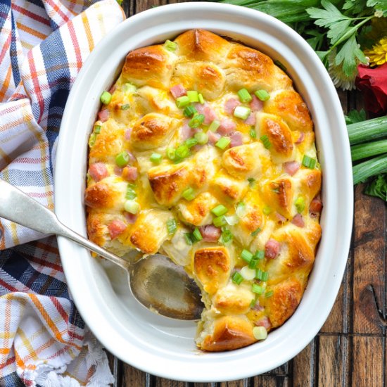 Ham Egg and Cheese Monkey Bread