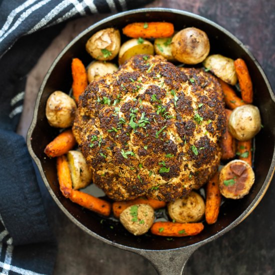 Whole Roasted Cauliflower