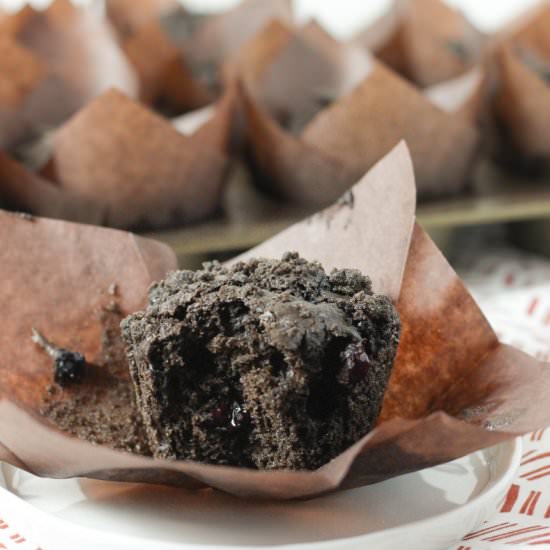 Chocolate Blueberry Muffins