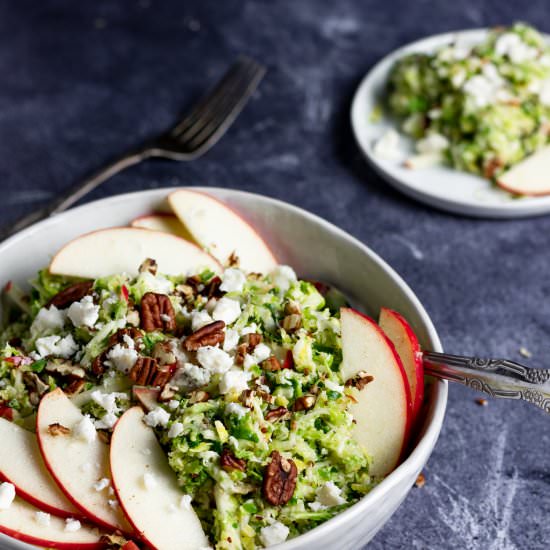 Shaved Brussel Sprout & Apple Salad