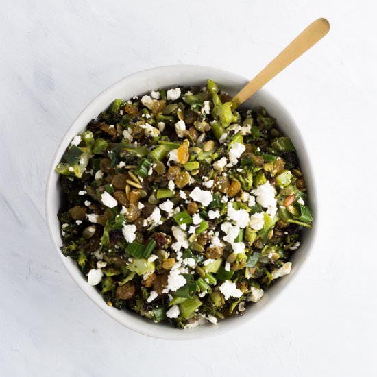 Roasted Broccoli Salad with Feta