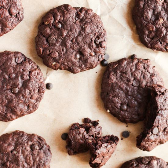 Dark Chocolate Oatmeal Cookies