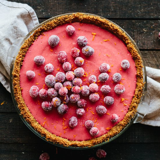 Cranberry Meyer Lemon Pie