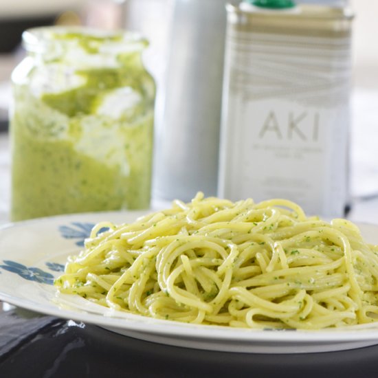 Avocado Pesto Pasta