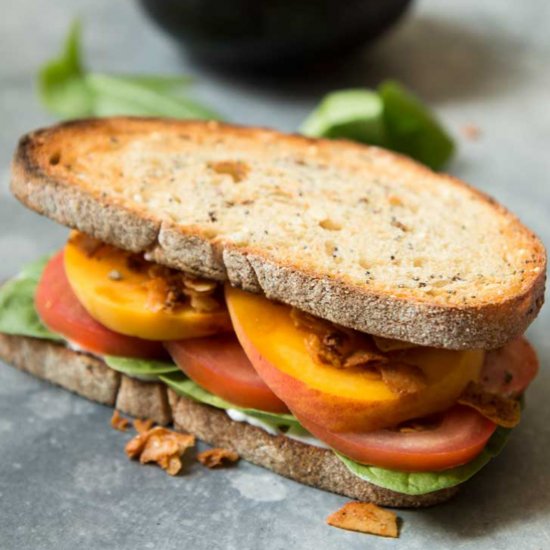 Vegan Coconut BLT Sandwich