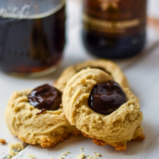 Vanilla Porter Thumbprint Cookies