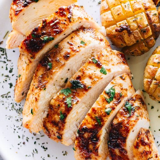 Juicy Oven Baked Chicken Breasts